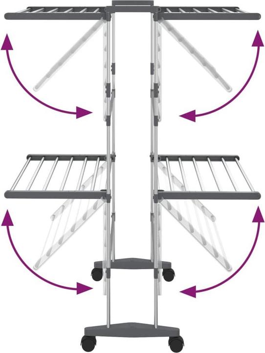 Actual product image vidaXL Wäscheständer