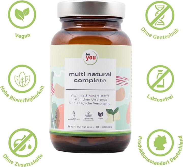 Actual product image For You multi natural complete (90 pcs., Capsules)