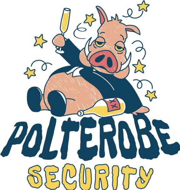 Actual product image Bügelbilder Bügelbild Polterabend Security (1 x)