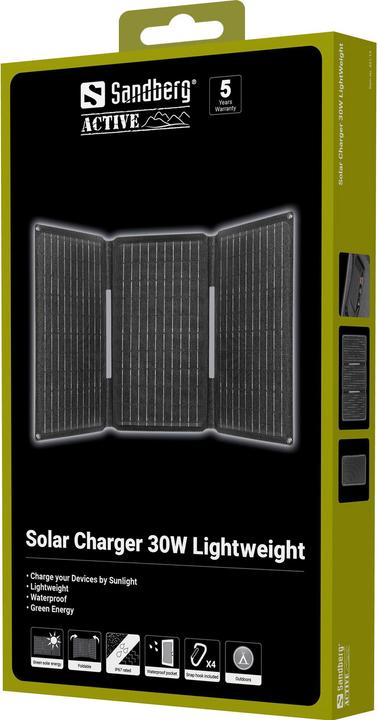 Actual product image Sandberg Solar Charger (30 W, 0.70 kg)