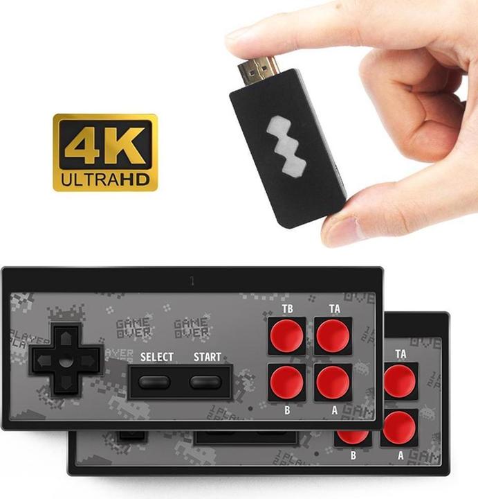 Plutoos TV Retro-Spielkonsole für zwei Personen 600 Spiele HDMI-Stecker