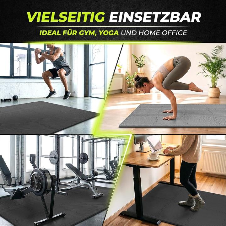 Produktbild BeMaxx Antislipx Schutzmatten Puzzlematte-Set (1 cm)