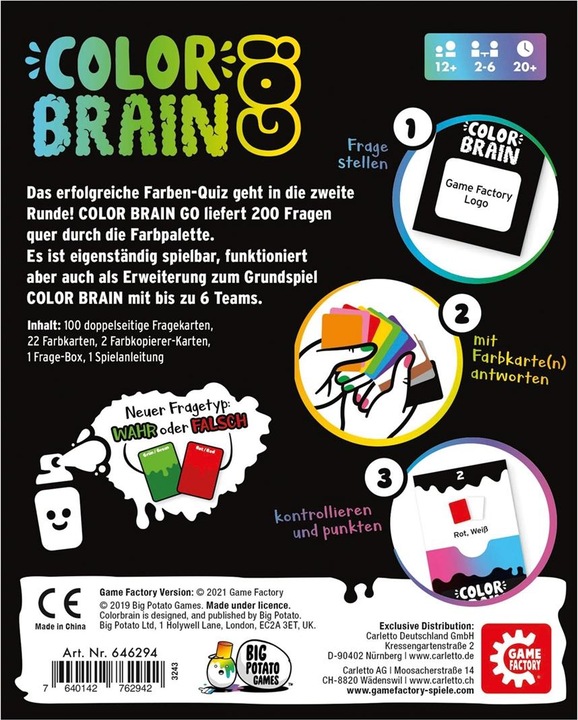 Actual product image Game Factory Color Brain Go (German)