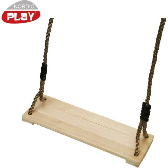 NSH Nordic Seggiolino per altalena NORDIC PLAY in legno con corda (805-455)