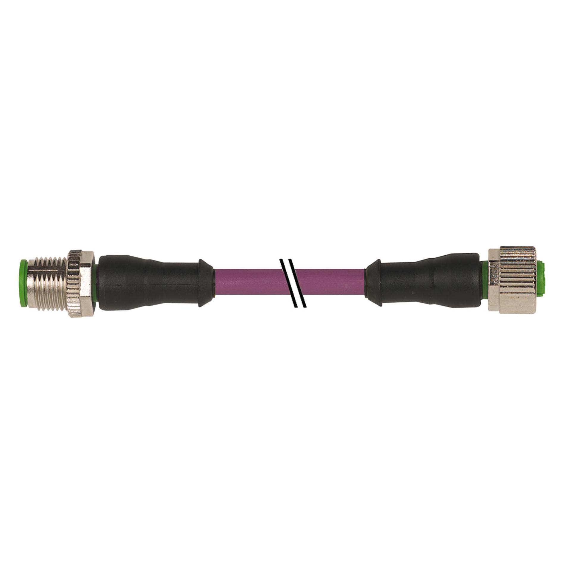 Murr Elektronik Viola Connettore Sensore/Attuatore, Assemblato 5,00 M 1 Pz., Cavo + Spina Elettrica,