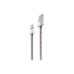 Thumbnail - Shiverpeaks USB Ladekabel USB A-ST auf USB C-ST Nylon gr?n 2,0m (2 m, USB 2.0), USB Kabel