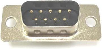 Actual product image RS PRO Sub-D connector E plug, 9-pin / pitch 2.77mm, panel mount solder connection