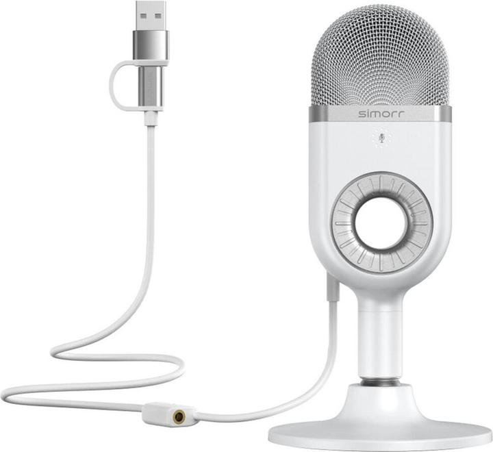 Produktbild SmallRig 3492 Simorr Wave U1 USB Condenser Microphone (White)
