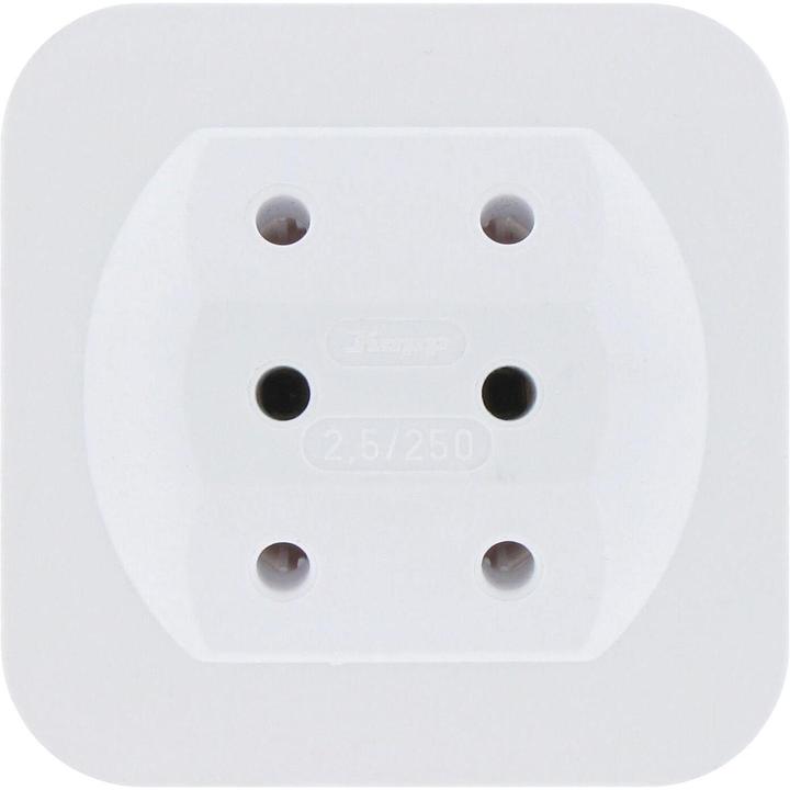 Actual product image Kopp 174902005 Type C (Euro Plug) White Power Plug Adapter