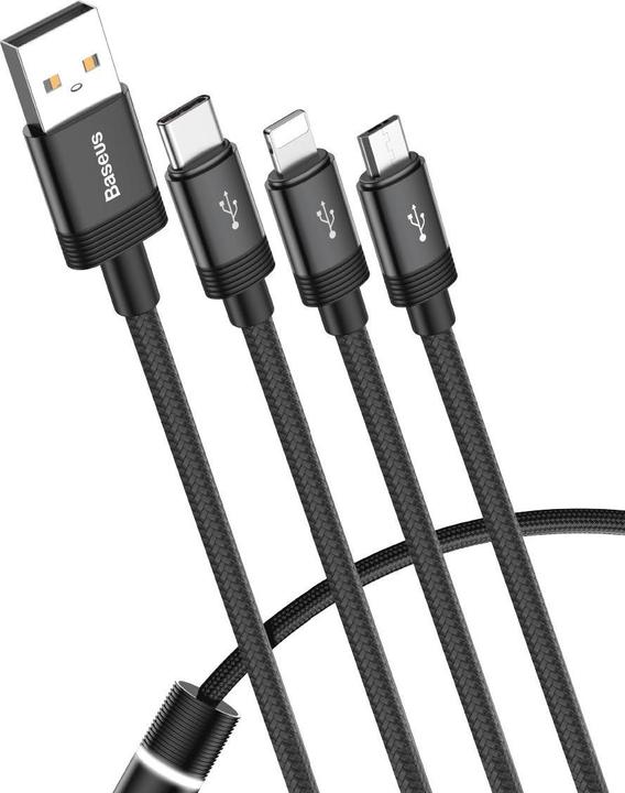 Baseus Fazione dati 3-in-1 (1.20 m, USB 2.0)