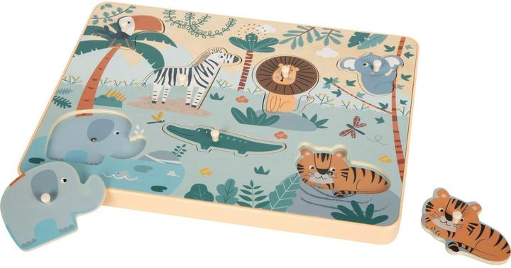 Produktbild small foot Setzpuzzle Tierlaute „Safari“ (7 Teile)