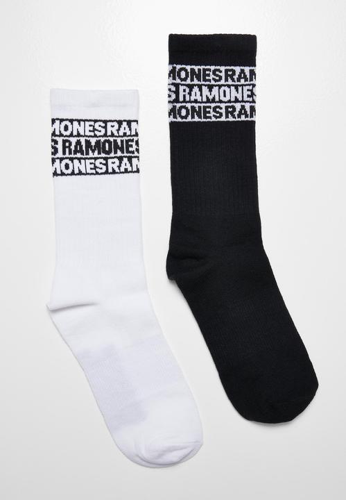 Produktbild Merchcode Ramones Skull Socks 2-Pack - 19829 (2er Pack, 35 - 38)