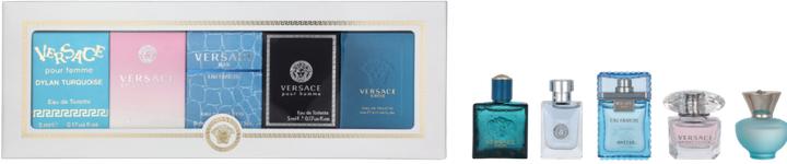 Actual product image NoName Set of miniatures Versace Dylan Turquoise Edt 5ml + Bright Crystal Edt 5ml + Man Eau Fraiche Edt 5ml (Perfume set)
