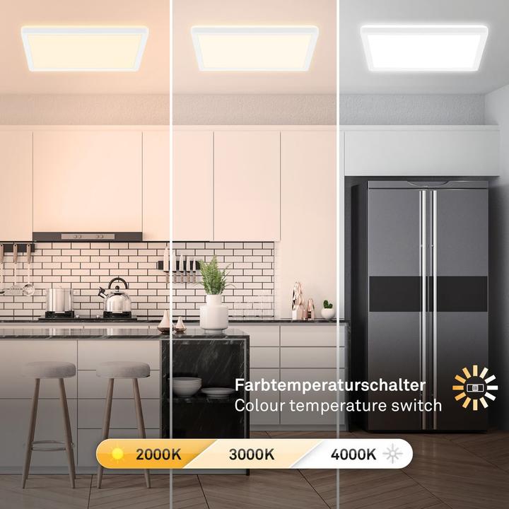 Produktbild Briloner CTS LED Panel mit LED Backlight,weiss, 1xLED/18W (2350 lm)