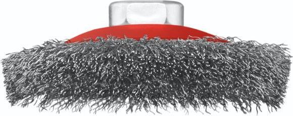 Actual product image Bosch Professional Zubehör PRO Metal clean tapered brush, 100 x 0.3 mm, thread