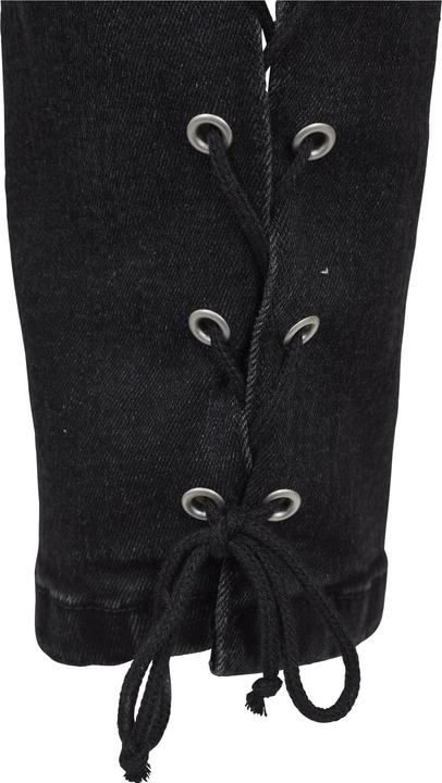 Actual product image Urban Classics Ladies Denim Lace Up Skinny Pants (28)