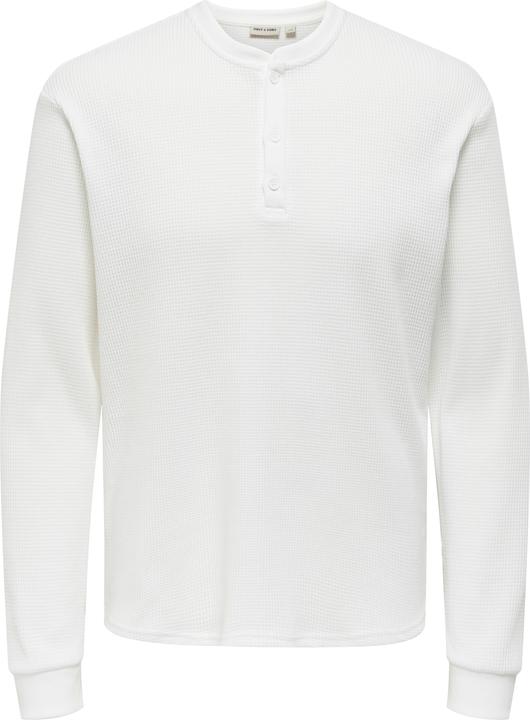 Actual product image Only & Sons Onstobie Reg Ls Henley Tee (L)
