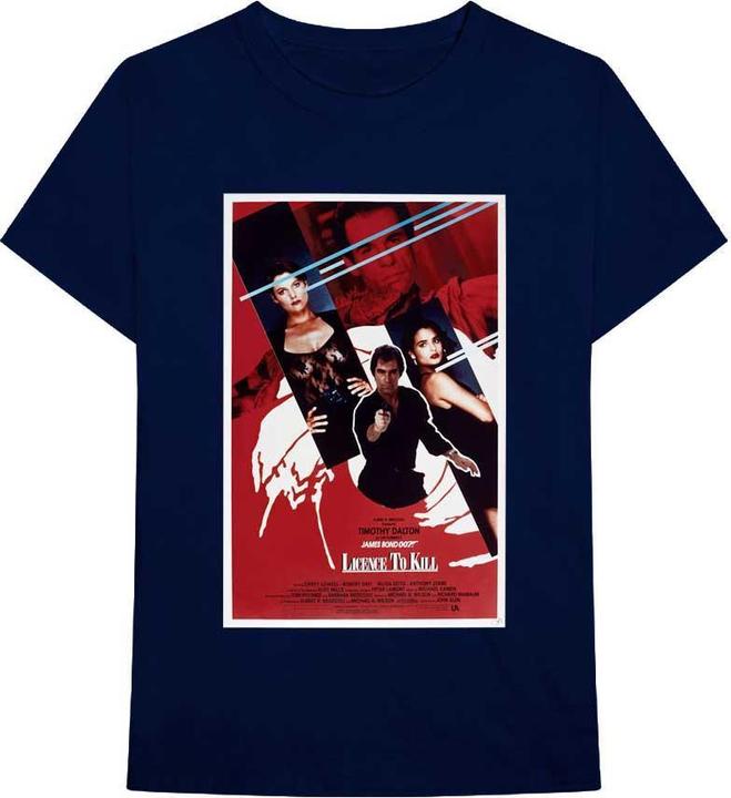 Immagine prodotto James Bond Maglietta unisex adulti Licence To Kill Poster in cotone (M)