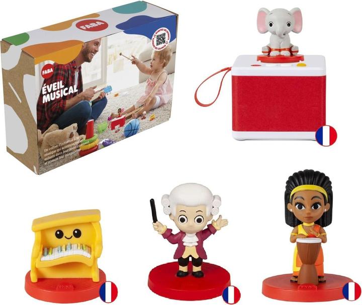 Faba - Kit Eveil Musical avec 4 personnages (Français)