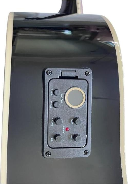 Immagine prodotto V-tone VEAG1 CE BK gitara elektroakustyczna 4/4 dr (Chitarra acustica, Compensato di abete rosso, Compensato di mogano, HPL, Okoume, Plastica ABS, Pps)