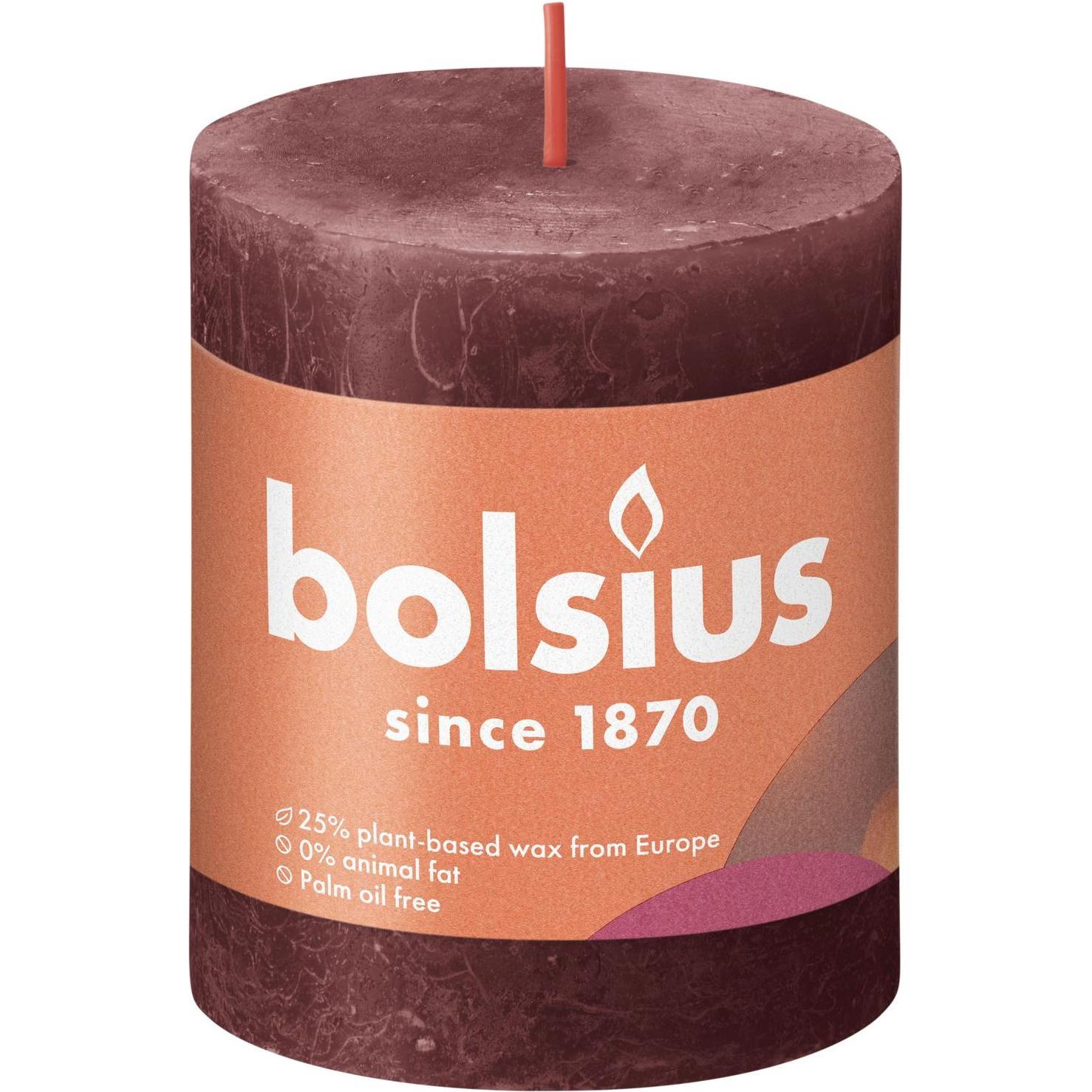 4x Bolsius, Kerzen, Stumpenkerze 'Rustiko Shine' (1 Stk.)