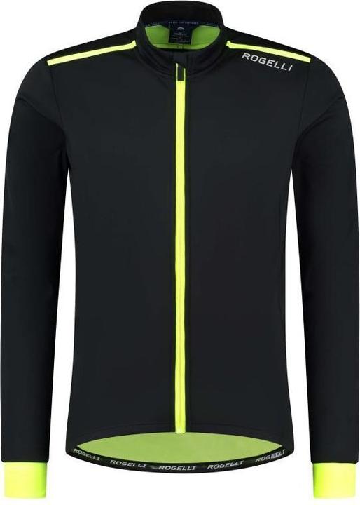 Produktbild Rogelli Core Fahrradjacke Herren - Rennradjacke - Schwarz/Gelb (XL)
