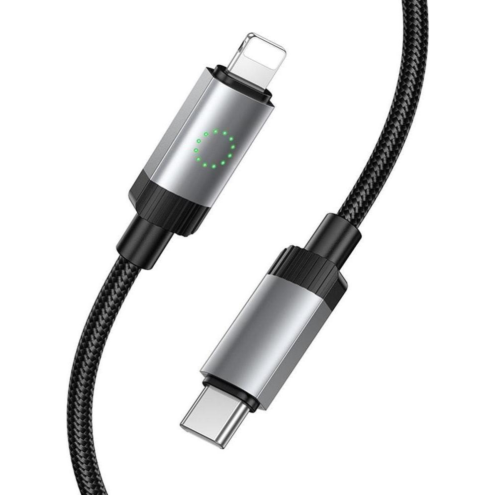Hoco Cable Cable USB C to Lightning PD 27W 1 m X117 gold (1 m), Cavo USB