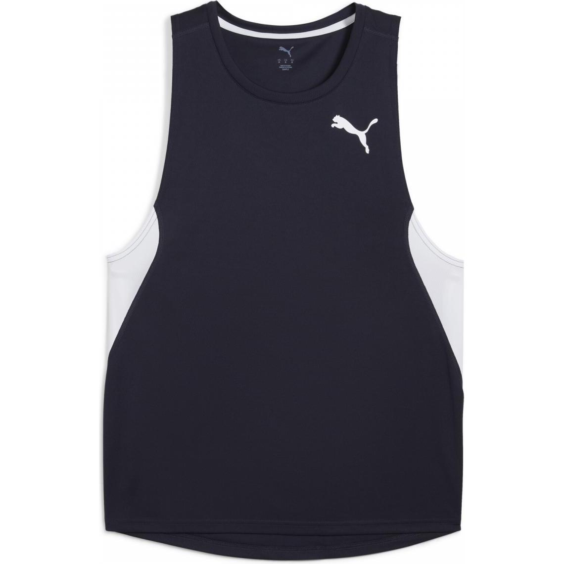 Puma, Herren, Sportshirt, M Cross The Line Singlet 3.0 (M), Schwarz, M