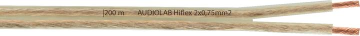 Produktbild Audioraq Lautsprecherkabel AUDIOLAB 2 x 0.75 mm² 200m Rolle Transp. (0.75 mm²)