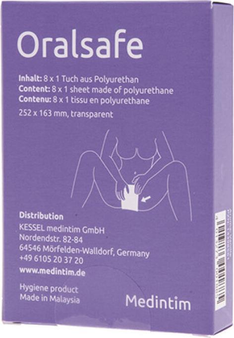Image du produit Medintim Oralsafe Toile à Lécher Vanille (8 pcs)