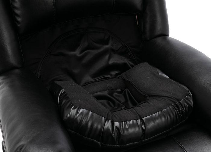 Actual product image Swisshandel24 Sessel Kerpen mit Massagefunktion Echtleder, schwarz