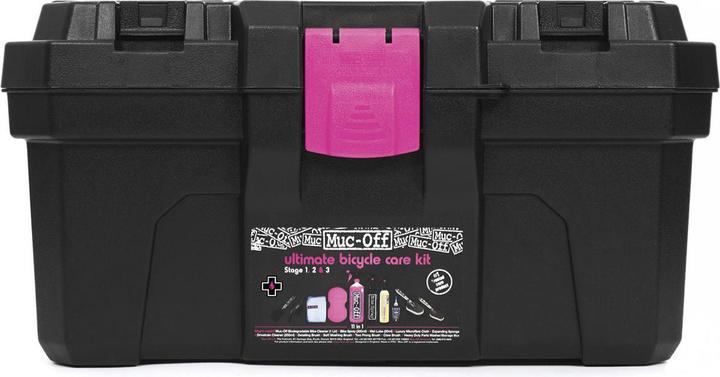 Image du produit Muc-Off Kit Vélo Ultimate Bicycle Kit (1800 ml, Nettoyant pour vélo, Nettoyeur de chaîne, Lubrifiant universel, Éponge, Ensemble de soins)