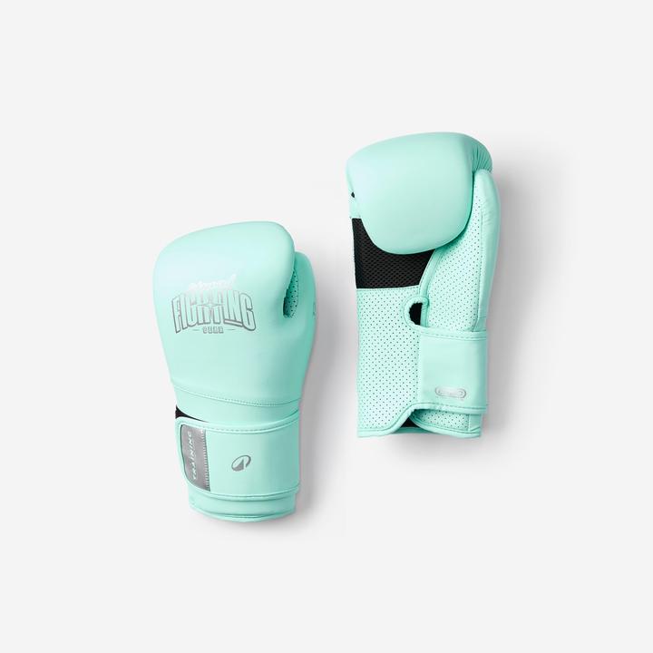 Domyos Boxhandschuhe Training mit ergonomischem Schaumstoff - mintgrün