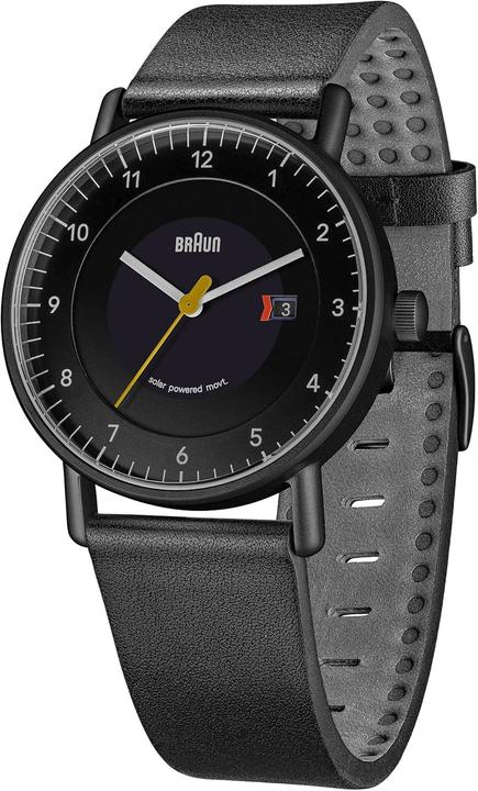 Actual product image Braun Men's Watch with Three-Hand Solar Date Display and Leather Strap (Analogue wristwatch, 40 mm)