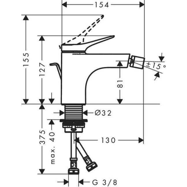 Thumbnail - hansgrohe, Badarmatur, 75200000
