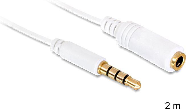 Produktbild Delock 3.5mm Klinke – 3.5mm Buchse (2 m, AUX Kabel)