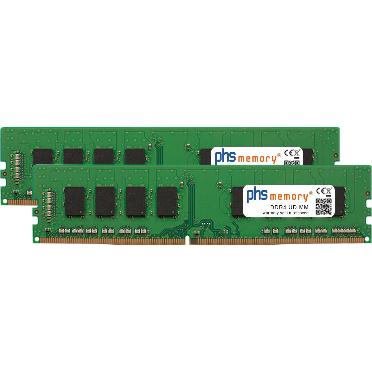 PHS-memory 16GB (2x8GB) Kit RAM Speicher für QNAP TS-1277XU-RP-1200-4G DDR4 UDIMM 2400MHz (QNAP TS-1277XU-RP-1200-4G, 2 ...