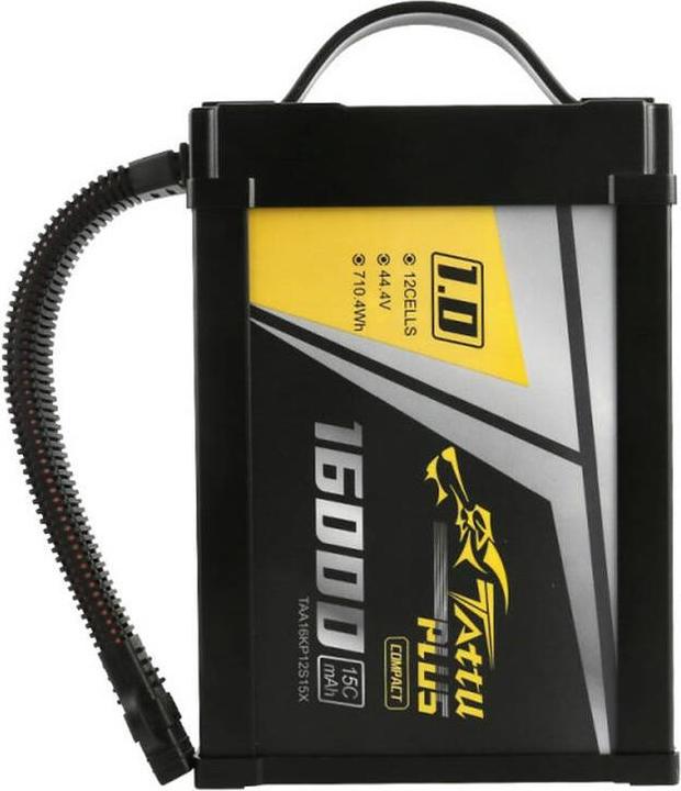 Produktbild Tattu Plus 1.0 Compact version 16000mAh 12S 15C 44.4V Lipo battery pack with XT90-S Plug (44.40 V, 16000 mAh)