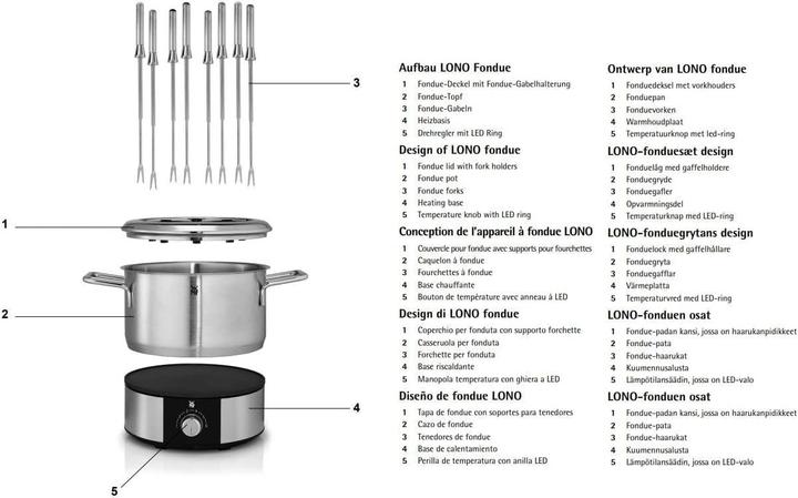 Actual product image WMF Lono fondue (Fondue Bourguignonne, Chinoise Fondue)