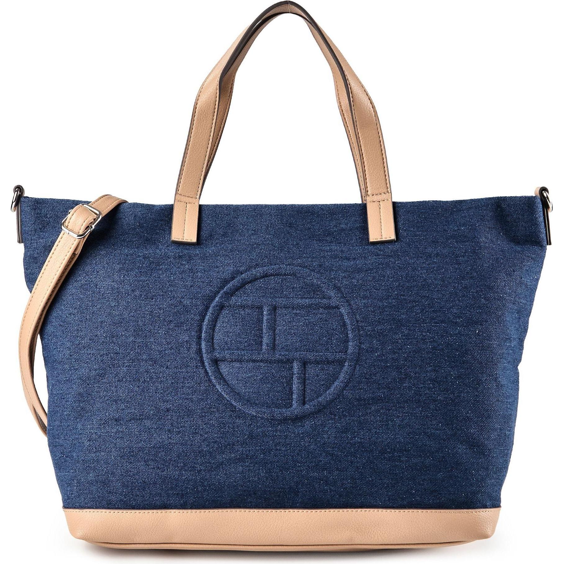 Tom Tailor, Borsa + Trolley da spesa, Gilda Shopper Tasche L 46 cm, Blu