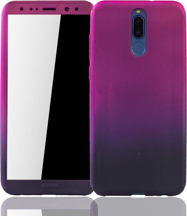 Actual product image König Design Case Mobile Protection for Huawei Mate 10 Lite Full Case Cover Screen Protector Purple (Mate 10 Lite)