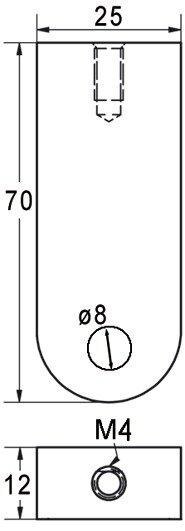 Actual product image Werkstarck Cabinet tube center bearing