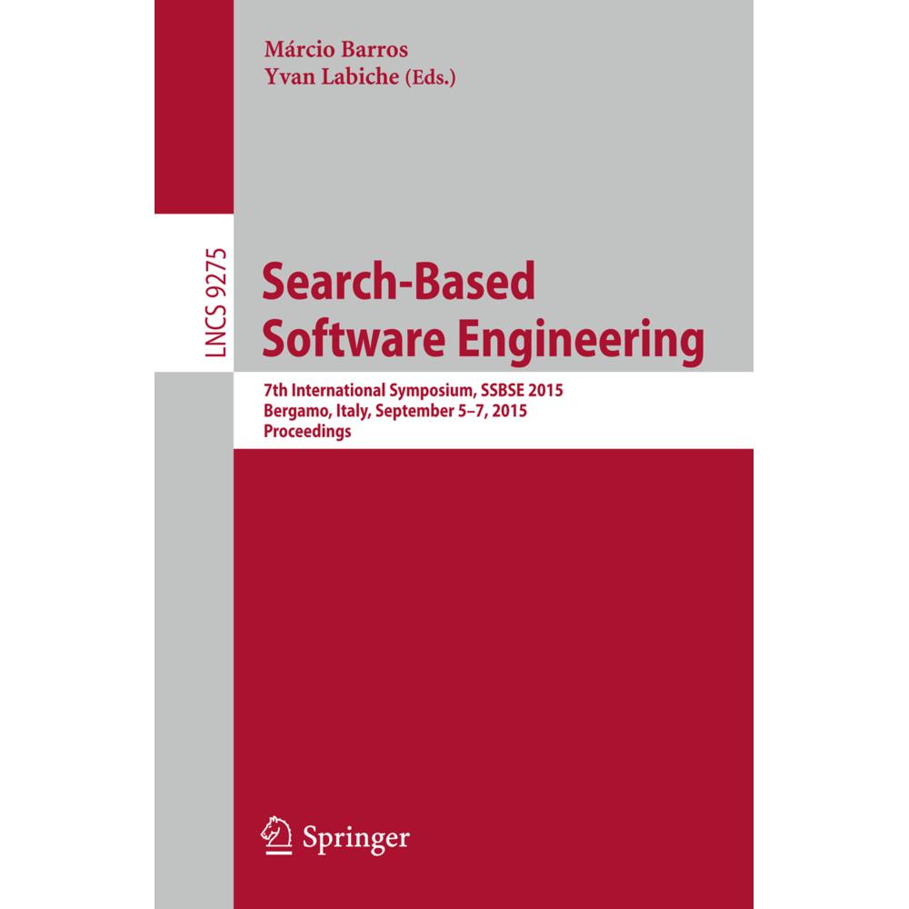 Search-Based Software Engineering, Fachbücher