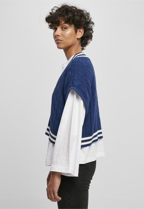 Produktbild Urban Classics Ladies Cropped Knit College Slipover (L)