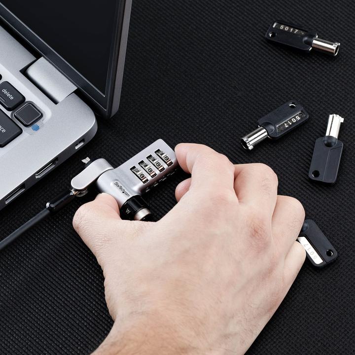 Produktbild StarTech UDUOKA10-LAPTOP-LOCK 10-PACK 3-IN-1 LAPTOP LOCK NMS NS