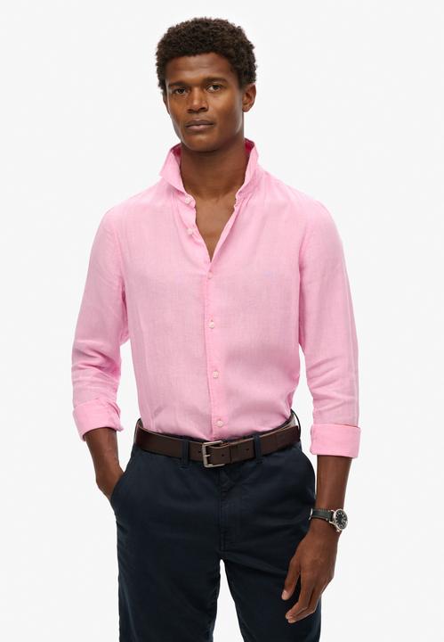 Immagine prodotto Superdry Camicia da vacanza in lino con maniche lunghe (L)