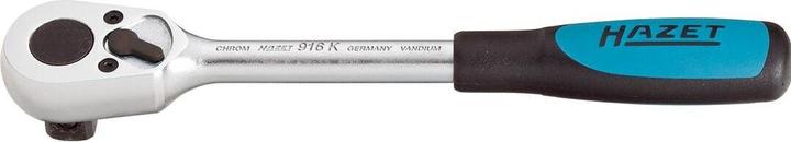 Immagine prodotto HAZET Leva a cricchetto reversibile ∙ corta 916K ∙ Attacco quadro, massiccio, 12,5 mm (1/2 di polli… (1/2")