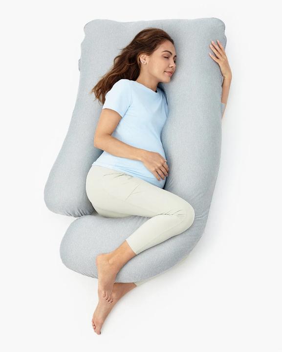Momcozy U Shaped Cooling Fabric Pregnancy Pillow (148 cm)