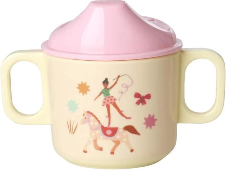 Immagine prodotto Rice - Melamine 2 Handle Baby Cup with Fun Fair Print - Pink - 250 ml