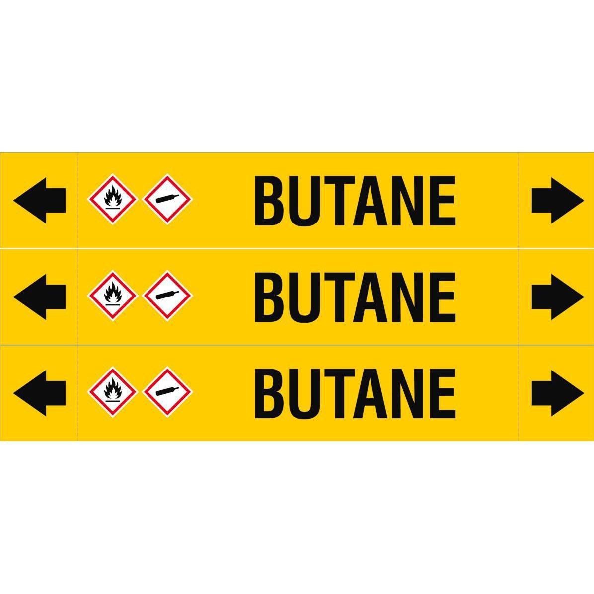 Brady ASME - Rohrmarkierer - Butane (ASMEPM-37X230MM-BUTANE)